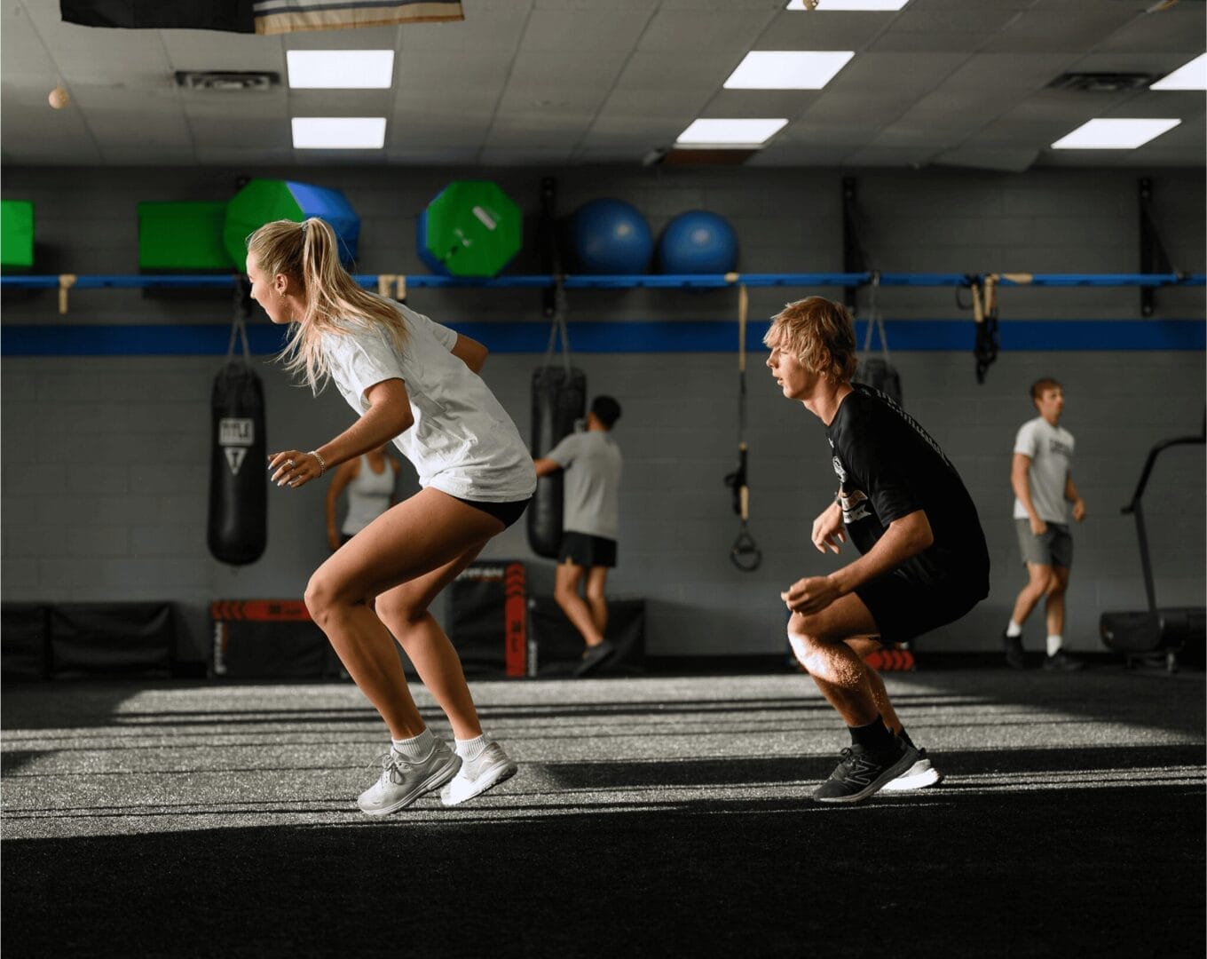 Teens training at Sports Center Performance Zone